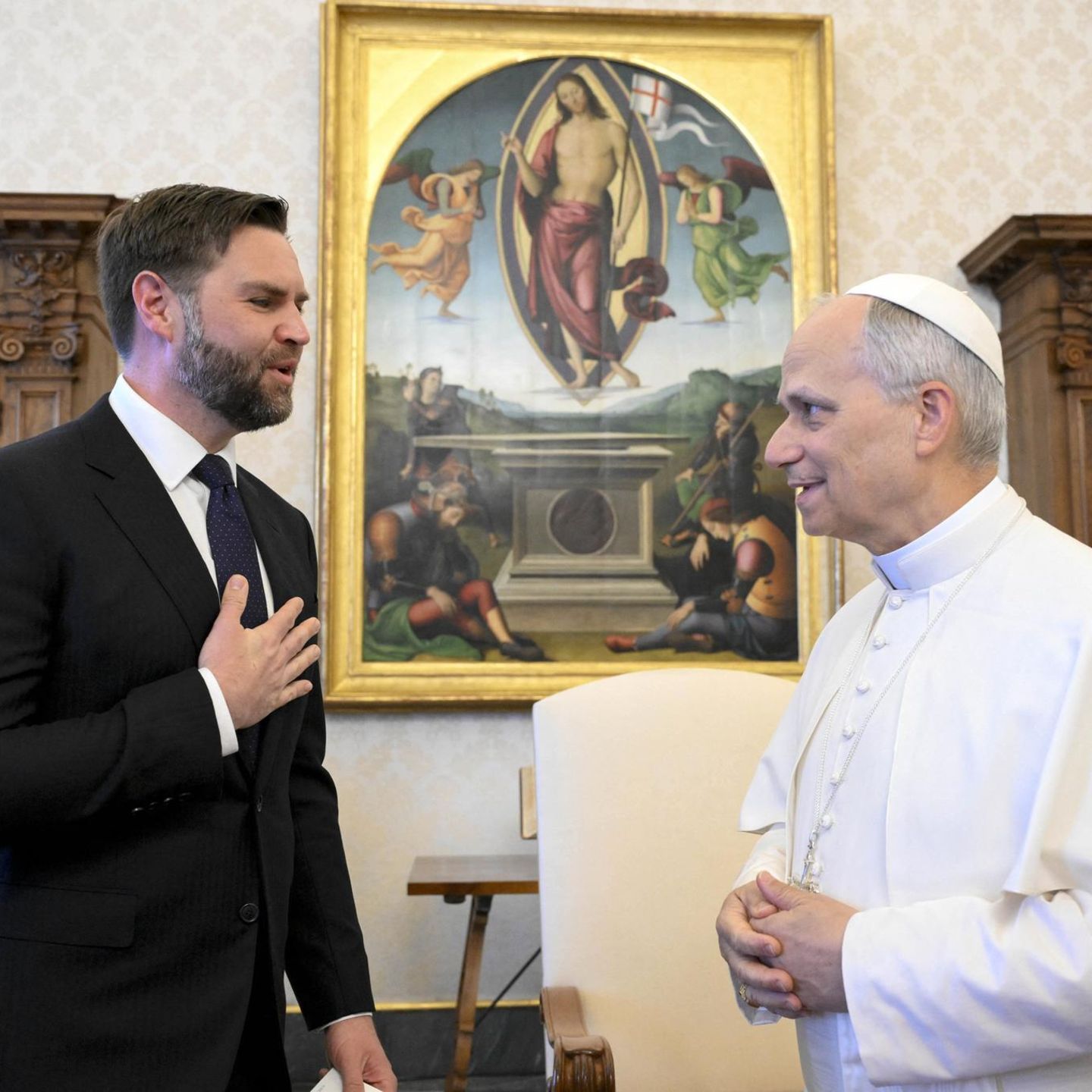 JD Vance mit Papst Leo XIV. (Archivfoto)