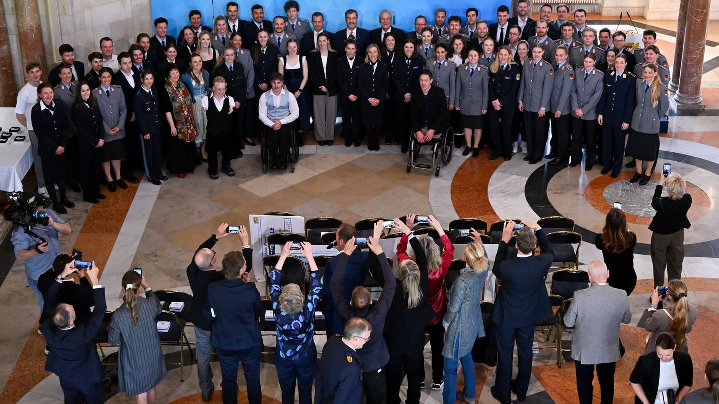 Empfang in der Staatskanzlei: Söder ehrt Bayerns Olympioniken