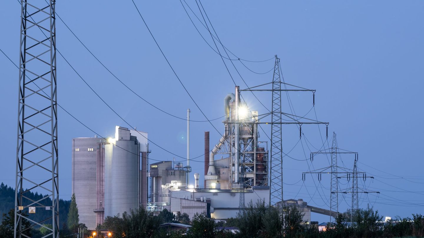 Energieintensive Betriebe wie zum Beispiel Zementwerke kommen für die Förderung in Frage. (Symbolbild) Foto: Silas Stein/dpa