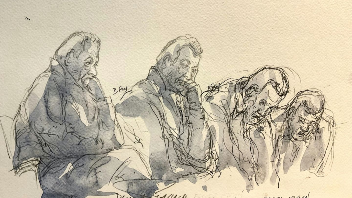 Gerichtszeichnung von Dominique Pelicot