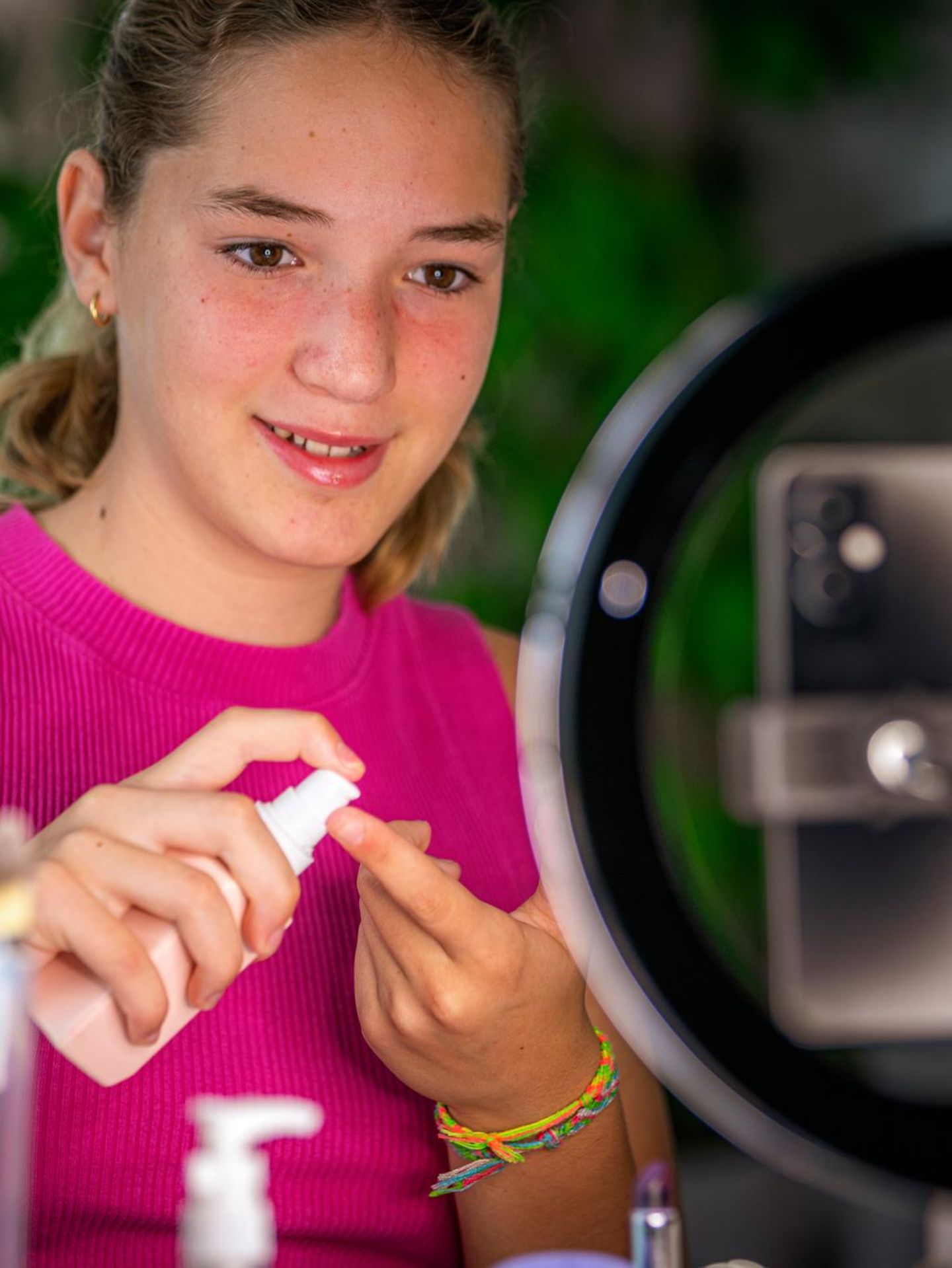 Hautpflege-Influencerin