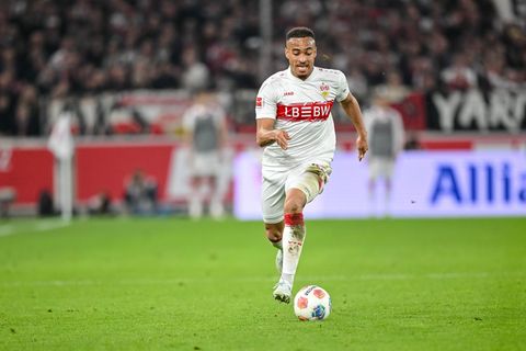 Fühlt sich beim VfB wohl: Jamie Leweling. (Archivbild) Foto: Harry Langer/dpa