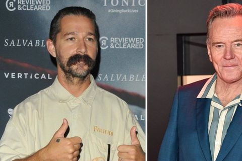 Bryan Cranston (r.) hatte eine Spitze für seinen Kollegen Shia LaBeouf in petto.