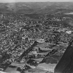 Zweistaatenlösung: Luftbild von Jerusalem mit Tempelberg