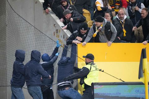 Nach Auseinandersetzungen drohen Fans von Hertha BSC und Dynamo Dresden harte Konsequenzen. (Archivbild) Foto: Sebastian Kahnert