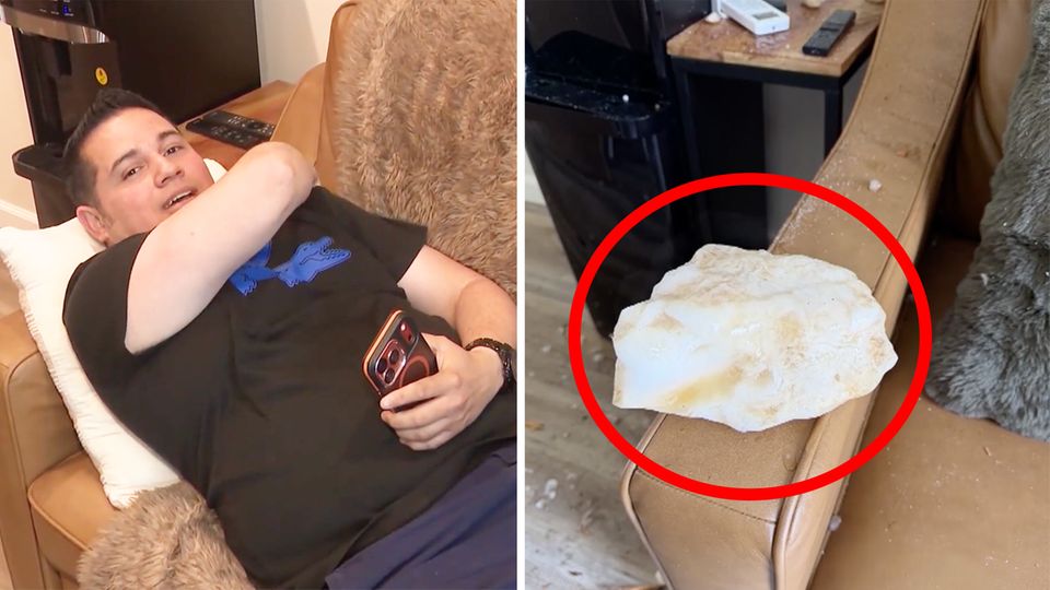 Ein großes Loch in der Decke