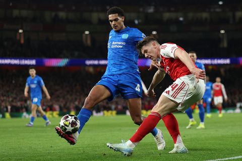 Zurück in Leverkusens Abwehr: Jarell Quansah. (Archivbild) Foto: Ian Walton/AP/dpa