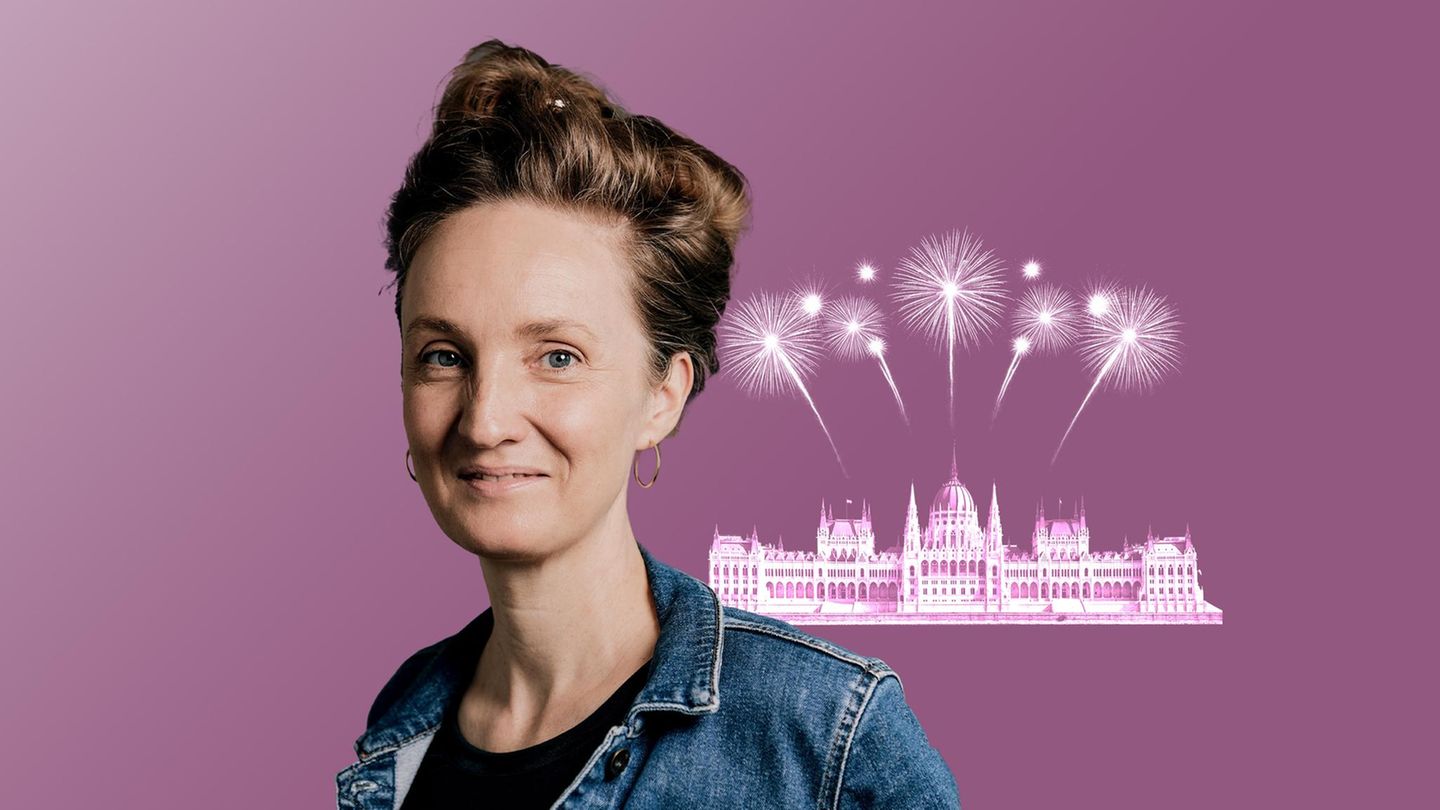 Ungarn: stern-Kolumnistin Helen mit einem Budapester Feuerwerk