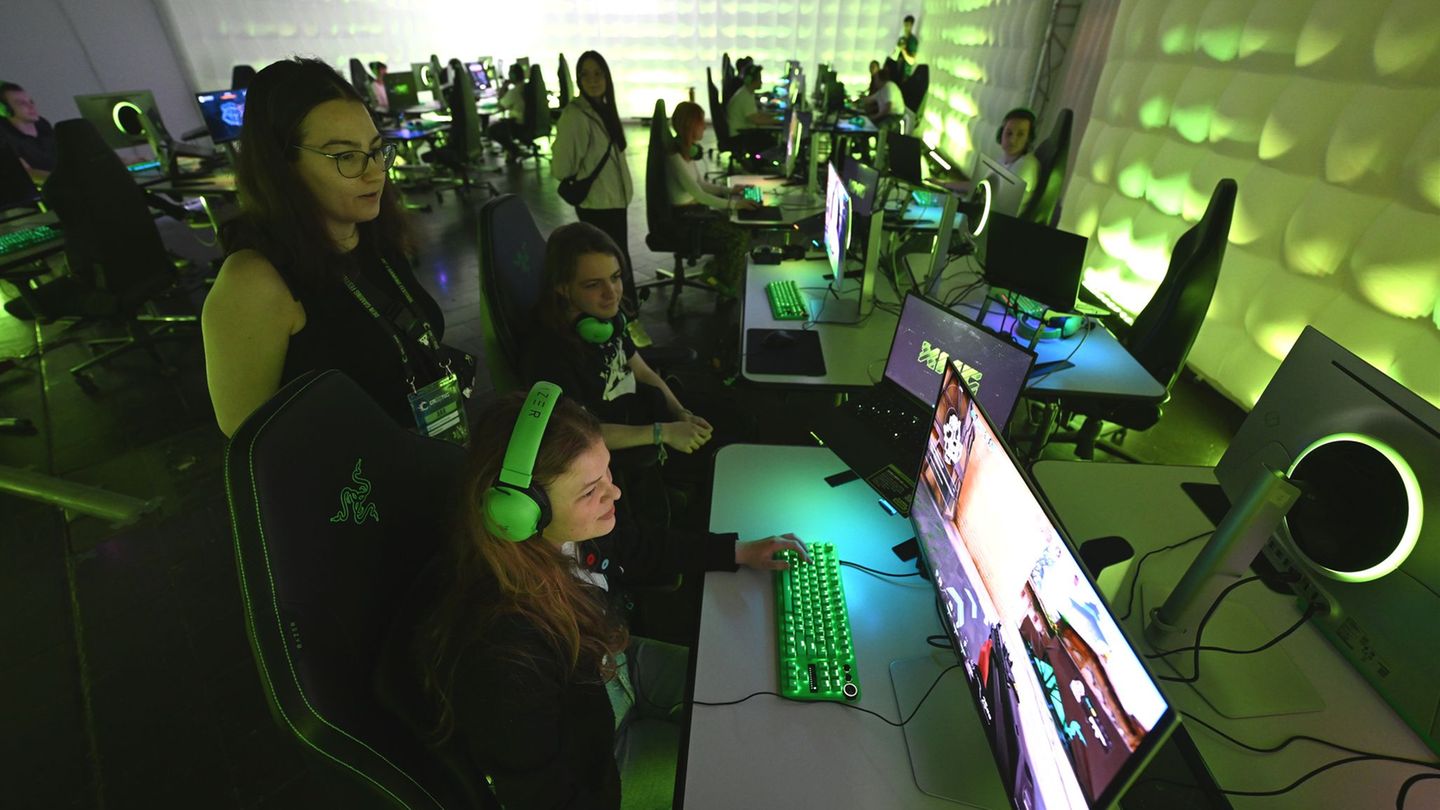 Gaming-Festival lockt Tausende nach Leipzig. Foto: Hendrik Schmidt/dpa