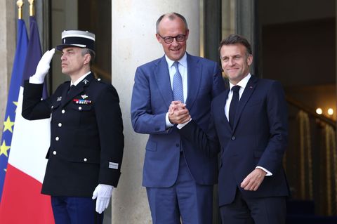 Bundeskanzler Merz nahm in der französischen Hauptstadt an den Beratungen über eine Sicherung der Straße von Hormus teil. Foto: