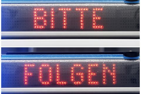 Der Fahrer ignorierte die Anhaltesignale der Beamten und raste stattdessen davon. (Symbolbild) Foto: Fredrik Von Erichsen/dpa