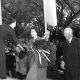 Britische Royals: Die Queen 1957 bei US-Päsident Eisenhower