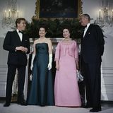 Britische Royals: Prinzessin Margaret 1965 bei US-Präsident Lyndon B. Johnson
