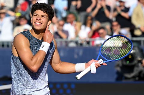 Vorjahresfinalist Ben Shelton spielt erneut um den Einzug ins Endspiel von München. Foto: Sven Hoppe/dpa