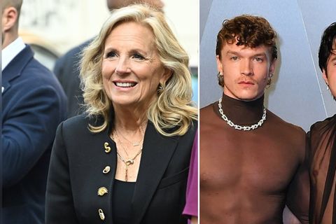 Jill Biden wird nicht mit Connor Storrie und Hudson Williams (re.) drehen.