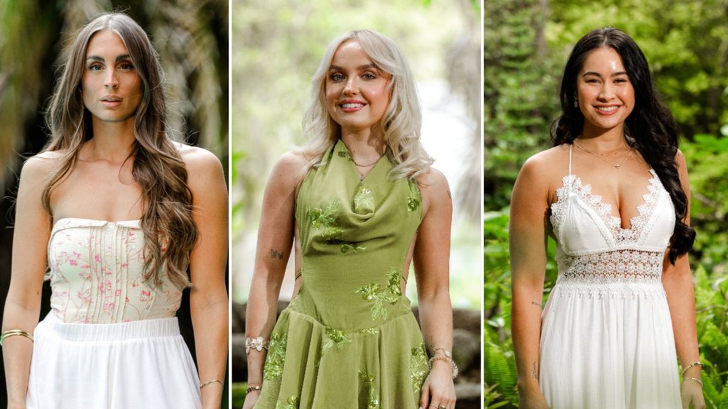 Kim, Lia und Amy (v.l.) sind bei "Die Bachelors" dabei.