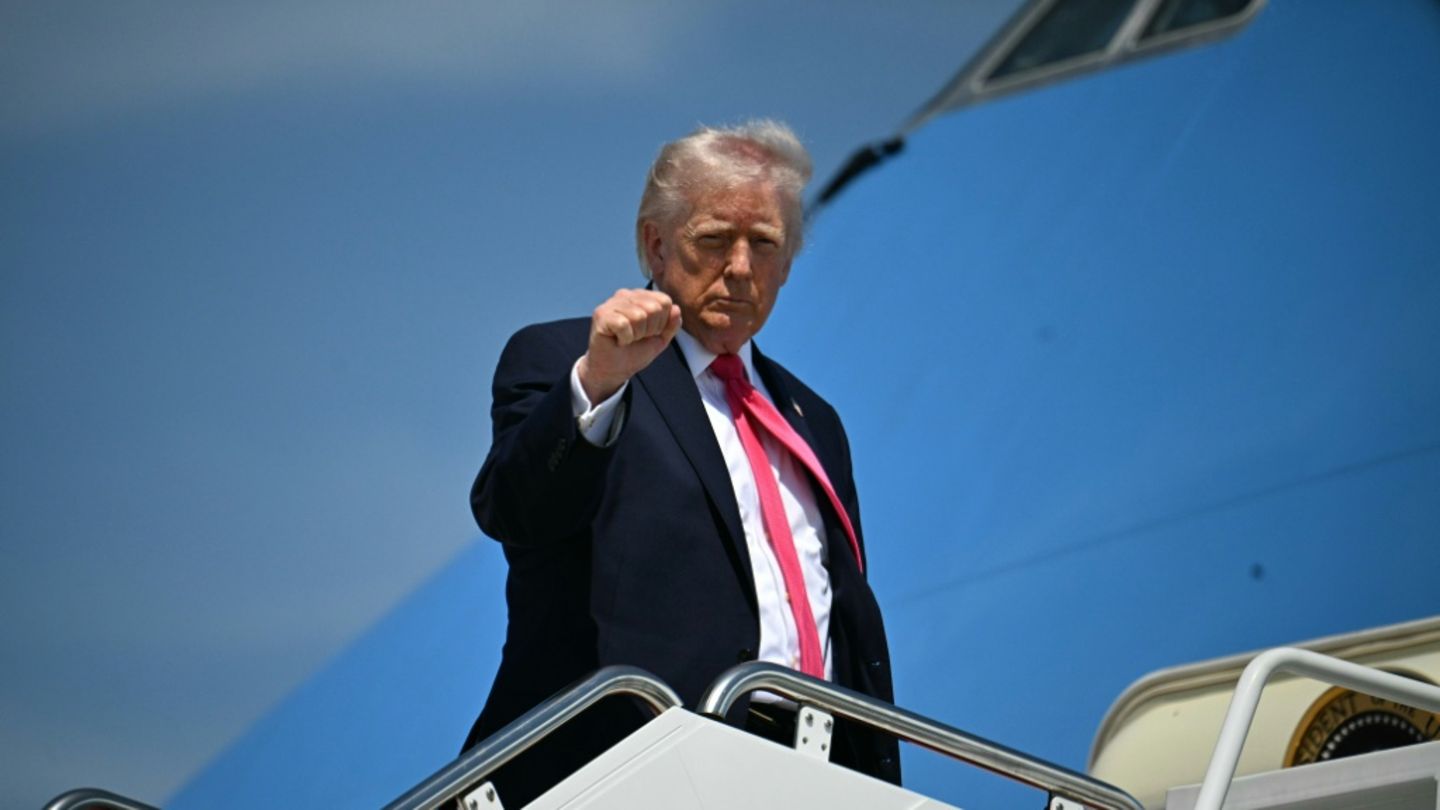 Präsident Trump am Freitag