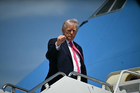 Präsident Trump am Freitag