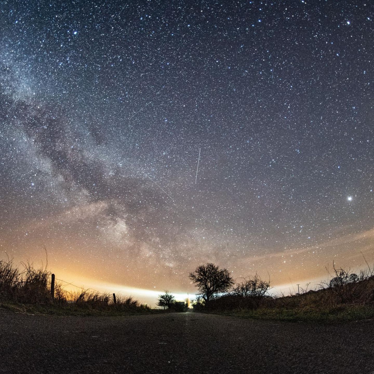 Lyriden ziehen durch die Nacht. Im April 2026 sind die Sternschnuppen besonders gut zu sehen