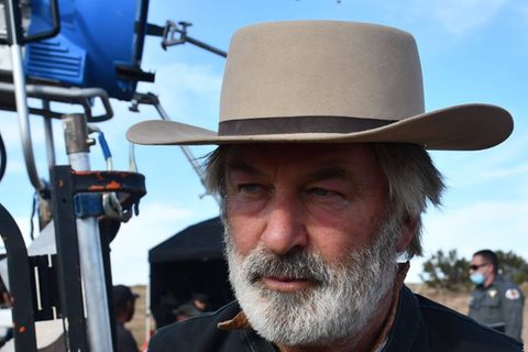 Alec Baldwin am Set seines Films "Rust".