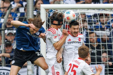 Bielefeld und Nürnberg trennen sich unentschieden. Foto: Friso Gentsch/dpa