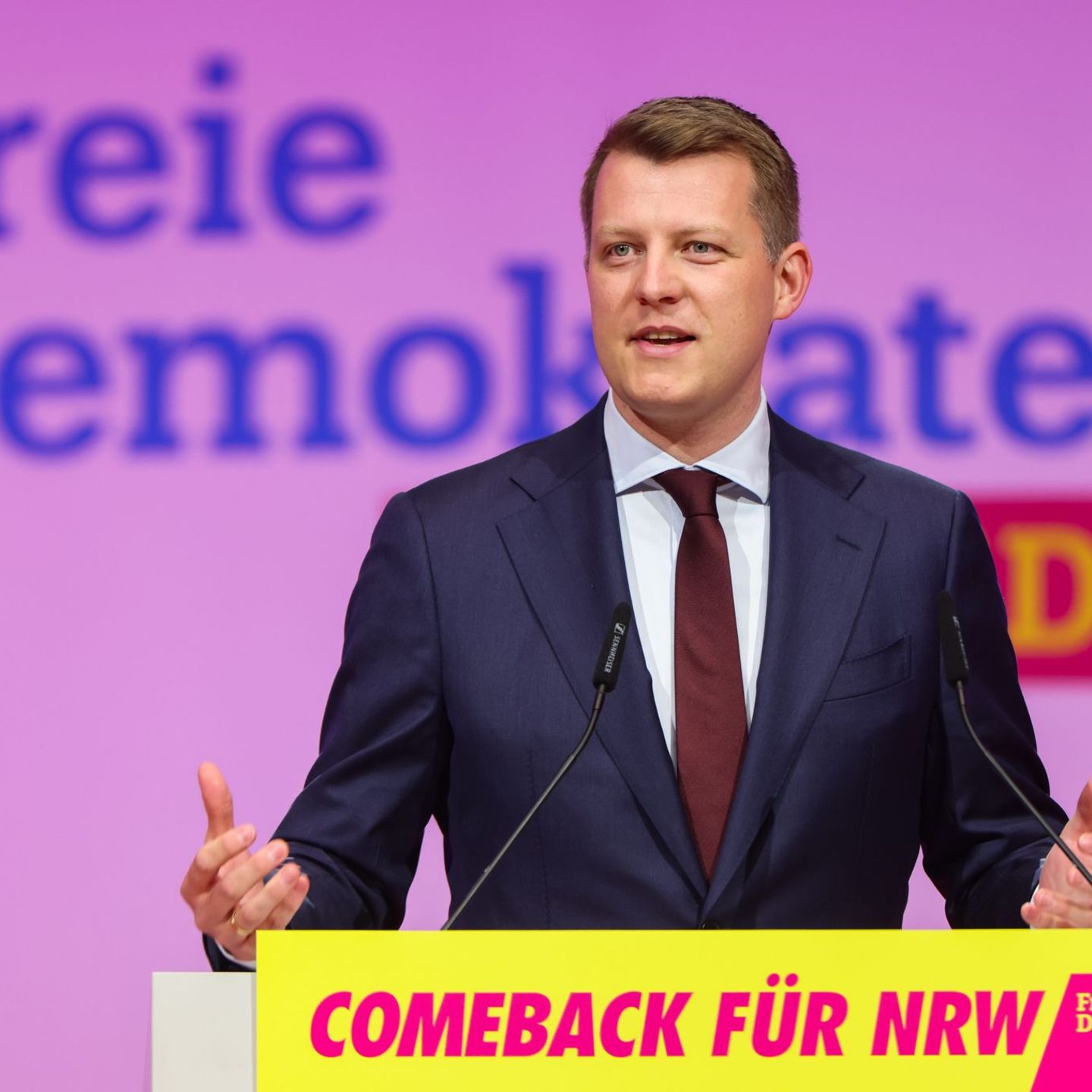 Henning Höne fordert für ein Comeback der FDP eine geschlossene Partei. Foto: Christoph Reichwein/dpa