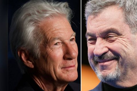 Hollywood in Bayern: Richard Gere und Markus Söder haben sich kennengelernt.