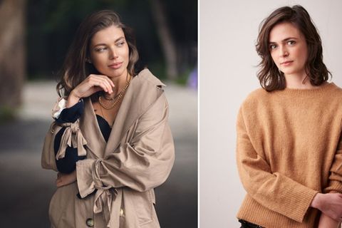 Ein Trenchcoat und ein Pulli lassen viel Style-Spielraum.