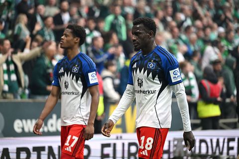 Frust beim HSV: Nach der Derby-Niederlage steckt der HSV weiter im Abstiegskampf. Foto: Carmen Jaspersen/dpa