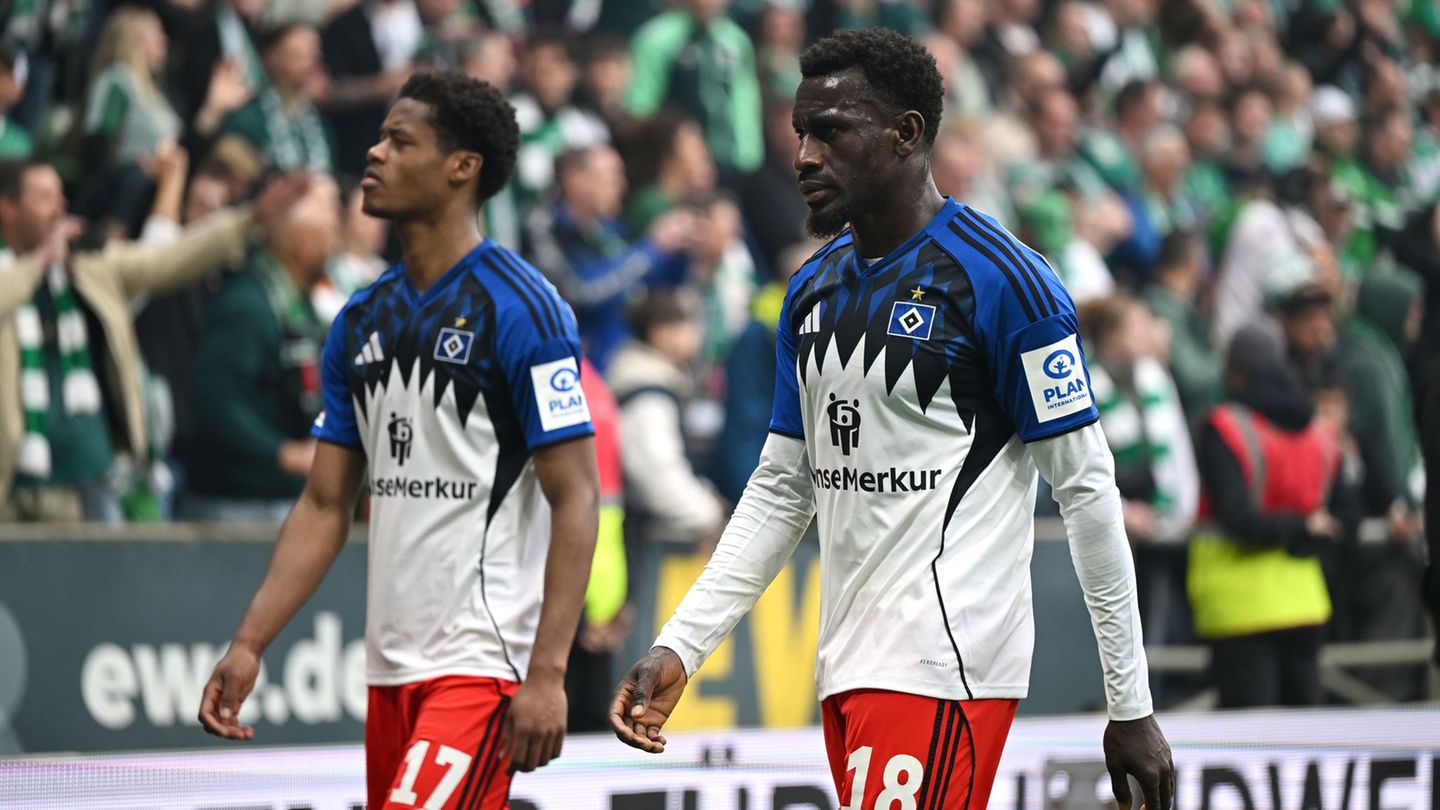 Frust beim HSV: Nach der Derby-Niederlage steckt der HSV weiter im Abstiegskampf. Foto: Carmen Jaspersen/dpa