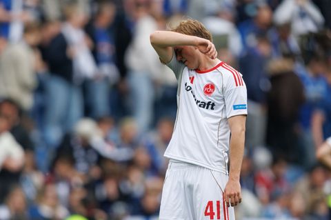 Nürnbergs Eric Porstner nach dem Remis in Bielefeld. Foto: Friso Gentsch/dpa