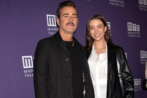 Justin Theroux und Nicole Brydon Bloom bei einem Auftritt in New York City.