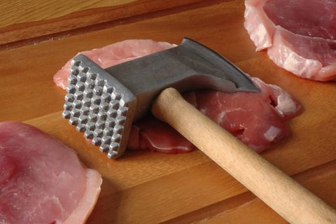 Schnitzel und ein Fleischklopfer