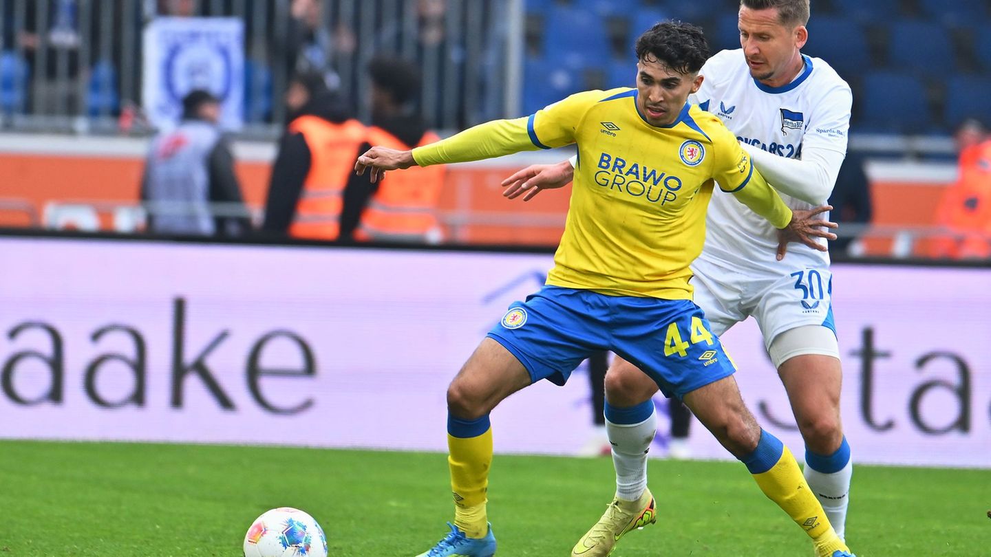 2. Fußball-Bundesliga: Später Punkt gegen Hertha: Braunschweig bleibt trotzdem 16.