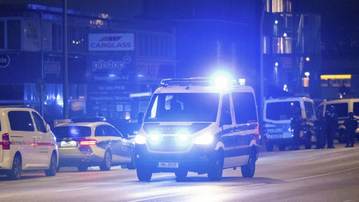 Ein Polizeiauto in Hamburg