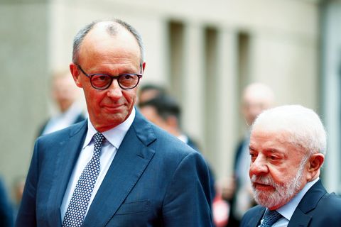 Bei Gesprächen in Hannover wollen Merz (l) und Lula die strategische Partnerschaft zwischen Deutschland und Brasilien weiter aus