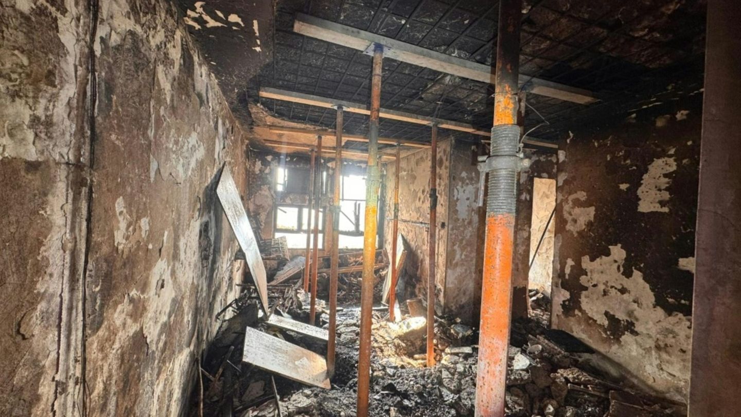 Verbrannte Wohnung in Hongkong