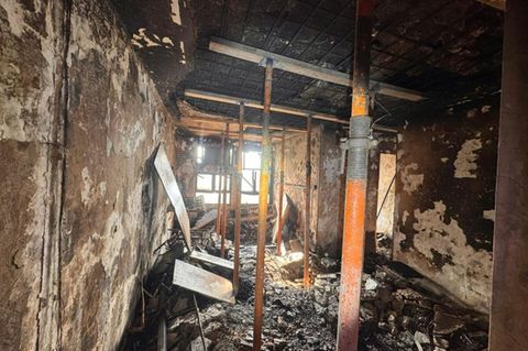 Verbrannte Wohnung in Hongkong