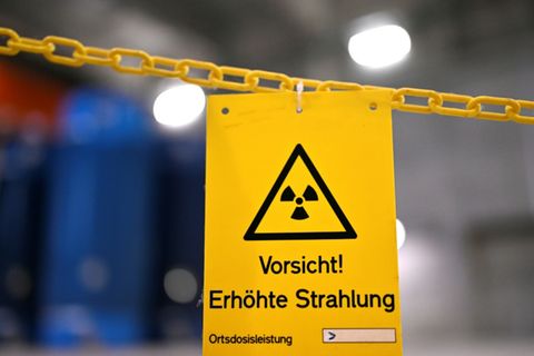 Warnung vor radioaktiver Strahlung