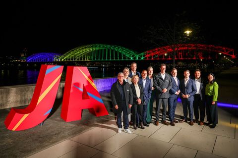 16 von 17 Städten in NRW stimmten für eine Olympia-Bewerbung von Rhein und Ruhr. Foto: Christoph Reichwein/dpa