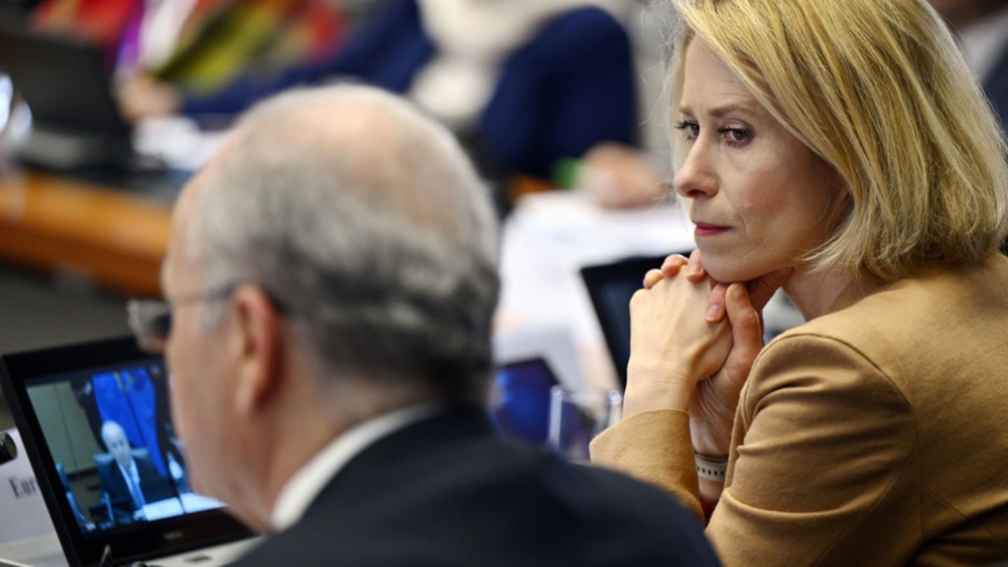 Kaja Kallas am Montag in Brüssel