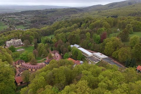 Das ehemalige Waldhotel „Am Schloßpark“ (r.) soll abgerissen werden. Foto: Martin Schutt/dpa