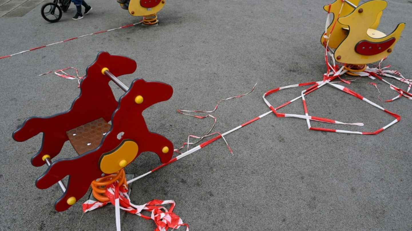 Spielplatz im Corona-Lockdown