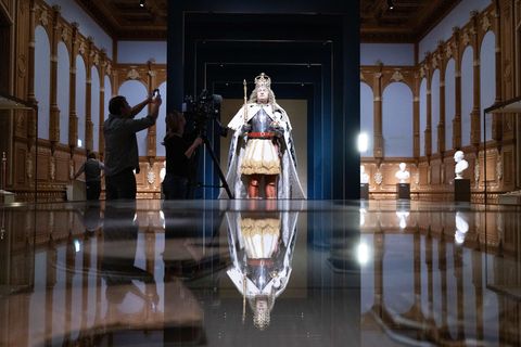 Der Propositionssaal und der Große Ballsaal im Dresdner Residenzschloss öffnen ab Mittwoch für Besucher. (Archivbild) Foto: Seba