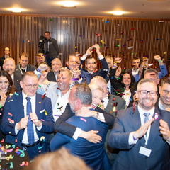 Feier des Sieges in Rheinland-Pfalz