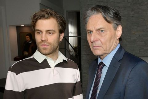 "GZDS": Gerner (r.) erklärt Julian, dass er fest entschlossen ist, Zoe zur Rechenschaft zu ziehen.