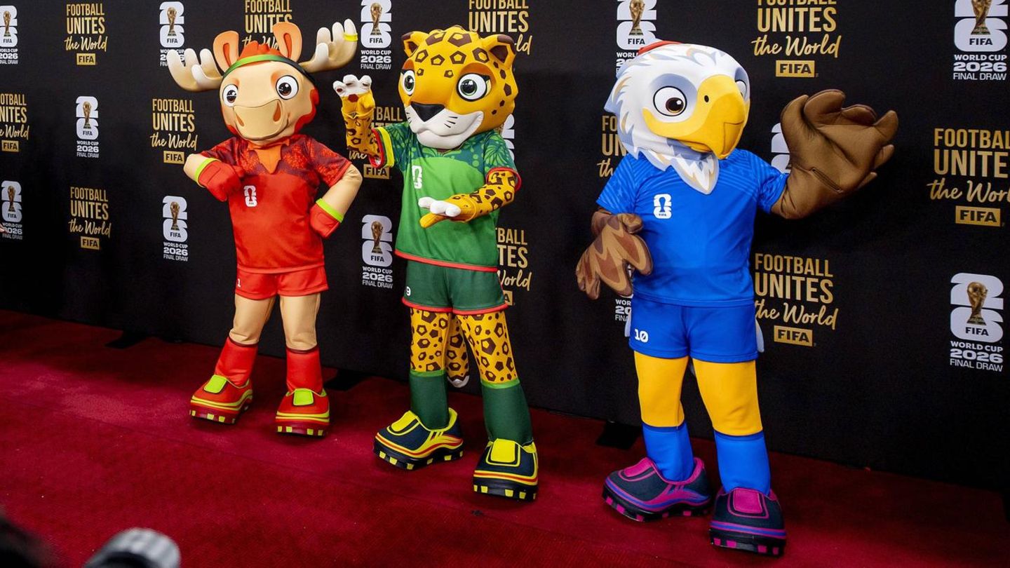 Die drei Maskottchen der WM 2026