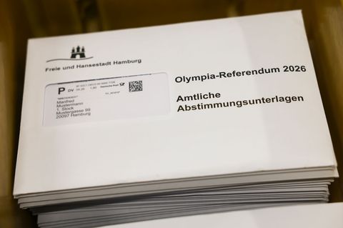 Etwa fünfeinhalb Wochen vor dem Olympia-Referendum beginnt der Versand der Abstimmungsunterlagen an die Hamburgerinnen und Hambu