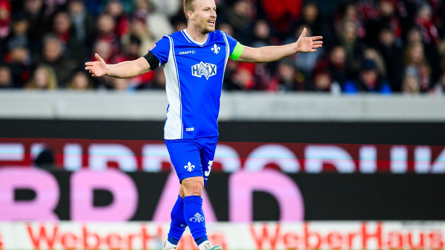 Macht Schluss bei den Lilien: Routinier Fabian Holland. (Archivbild) Foto: Tom Weller/dpa