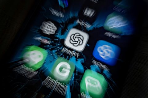 Apps auf Handydisplay